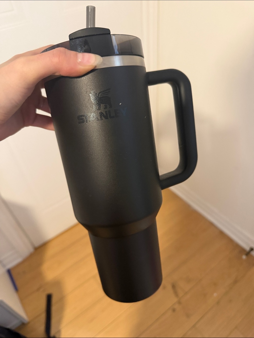 Stanley Matte Black Insulated Travel Mug with Handle
